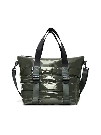 RAINS | Tasche - Henkeltasche PUFFER MIX TOTE BAG MINI W3 | olive